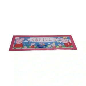 Peppa pig name wall sign Gabriela